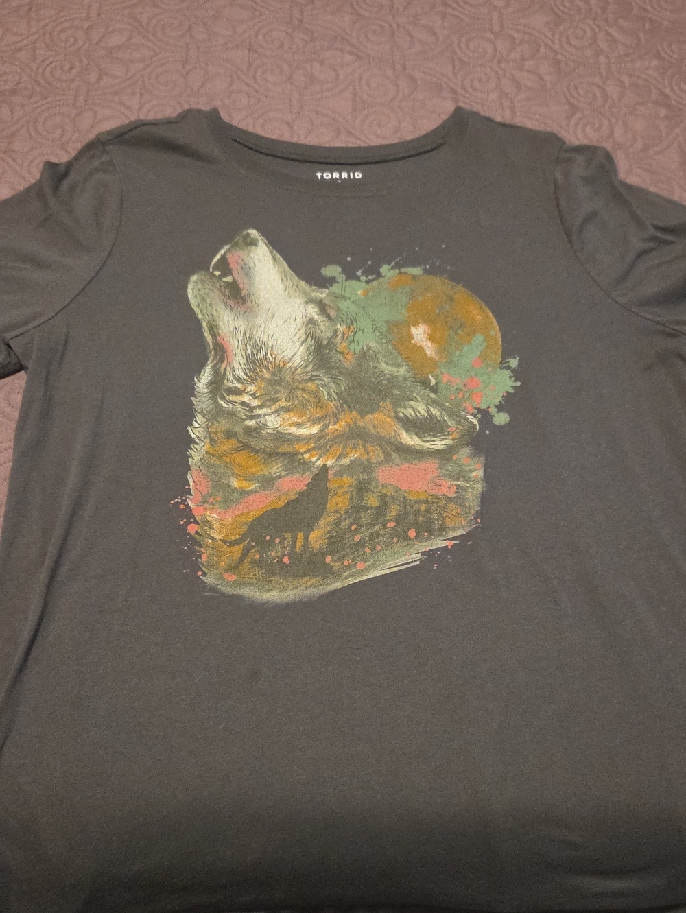 Torrid Black Wolf Graphic Tee - Women
